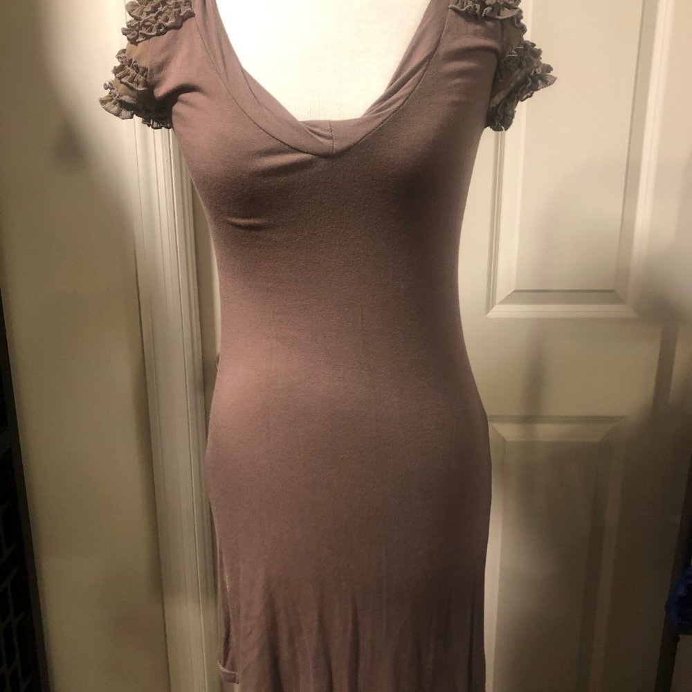 T-shirt Dress with Shoulder Detail